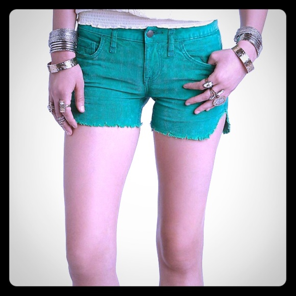 Free People Dolphin Hem Corduroy Shorts NEW